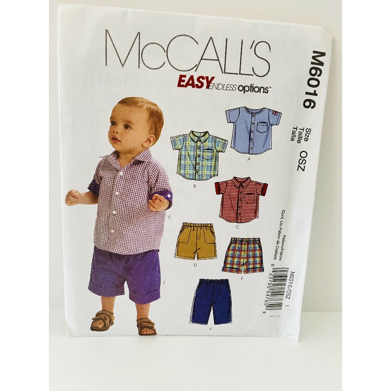 McCalls # 6016 Childs Clothing