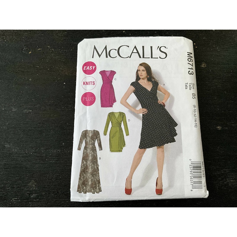 McCalls M6713 - Dress Pattern, Unopened, US sizes 8-16
