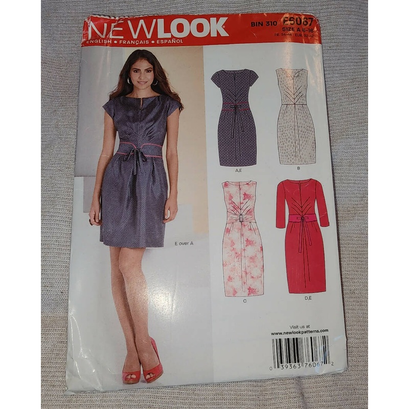 New Look 6067 - Misses Dress, UC/FF, SZ 6-16