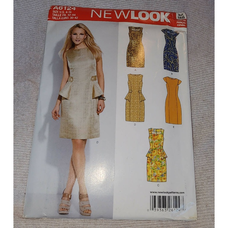 New Look 6124 - Misses Dress, UC/FF, SZ 4-16