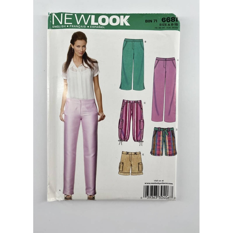 New Look 6681 Short and Pant Pattern - Sizes A8-18 - UC&FF