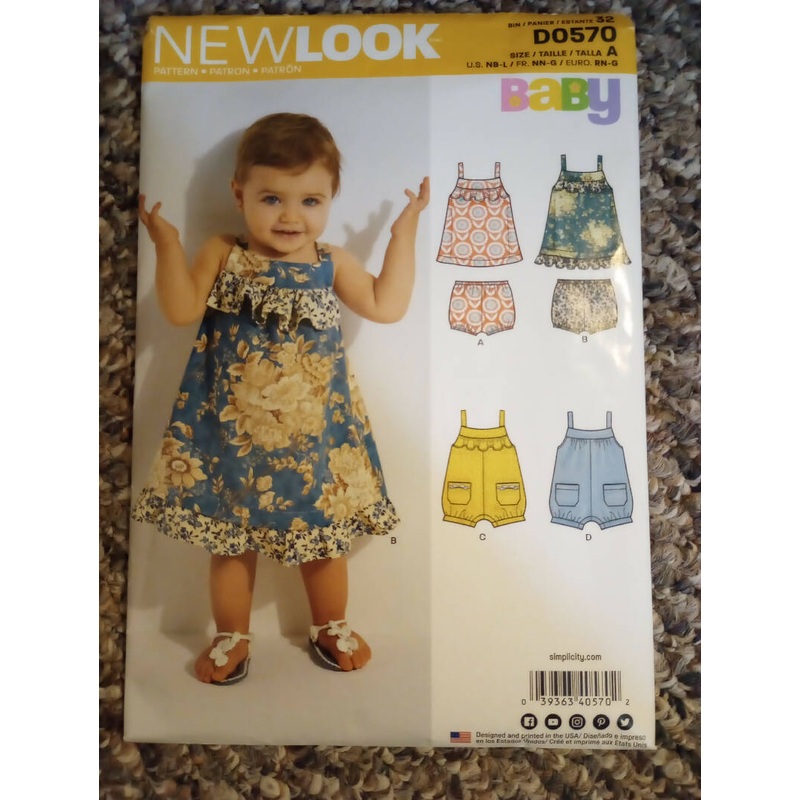 New Look D0570 7-24lbs baby