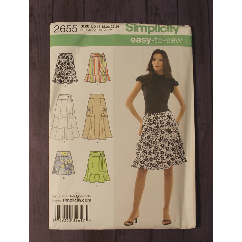 Simplicity 2655 Misses Skirts