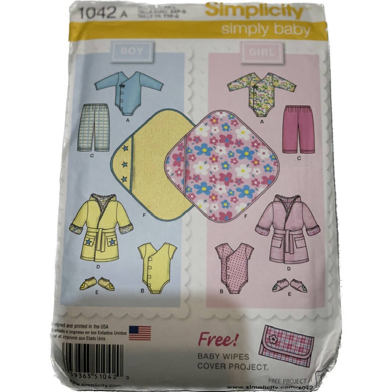 Simplicity Baby Pattern| Simply baby |US size xxs-l
