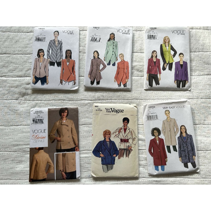 Vogue Pattern Bundle - Jackets/Blazers