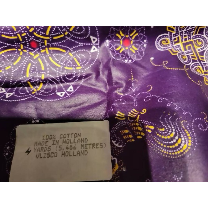 3 3/8 yards x 44" Dutch Java Print Number 4432R