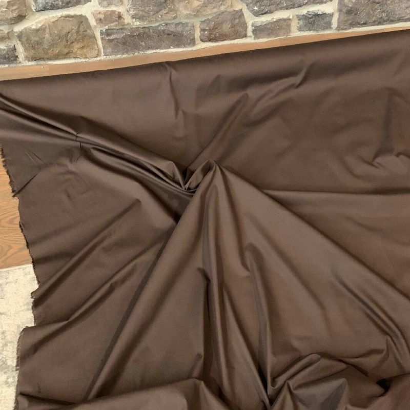Brown Cotton and Lycra - Yardage