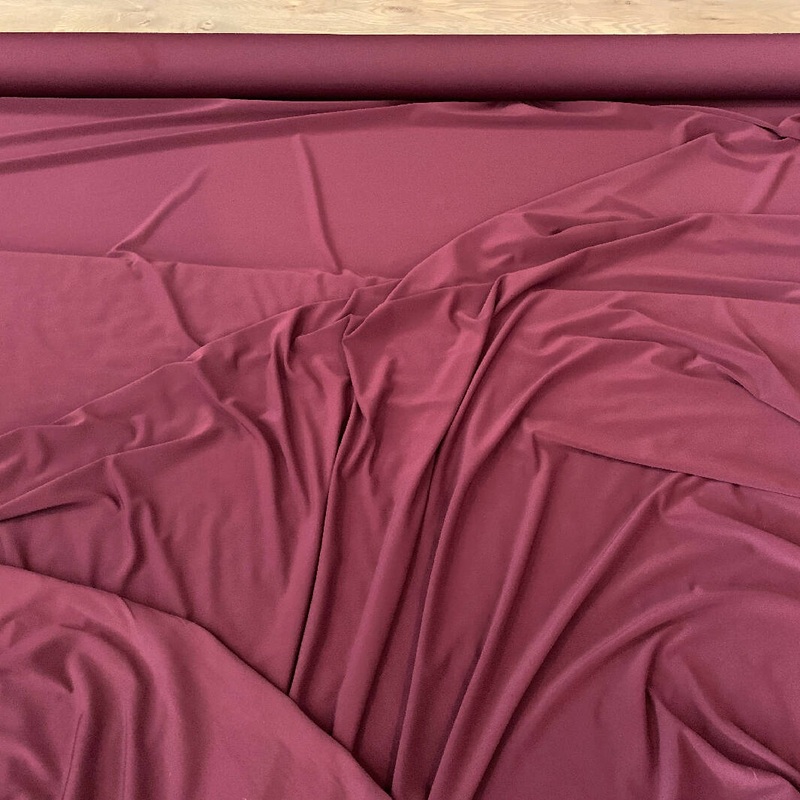 Burgundy Synthetic Knit - Yardage