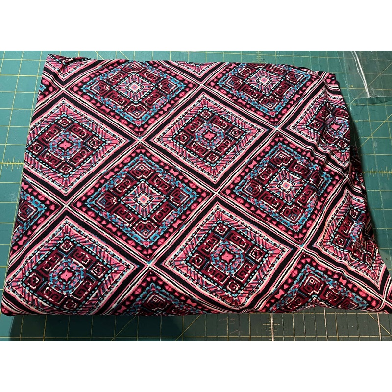 Double brushed poly knit fabric