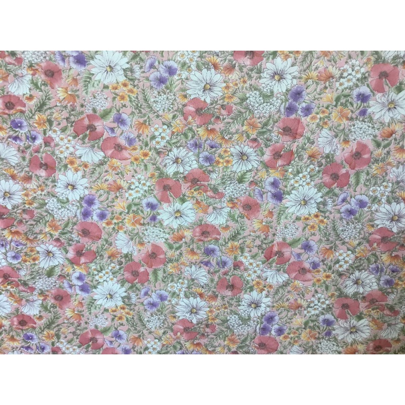 floral "silky" woven almost 2 yds