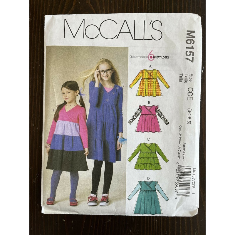 McCall's M6157 Child/Girl's Top and Dress