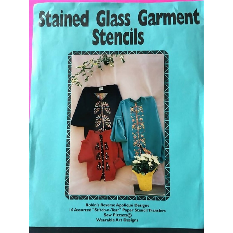 PATTERN STAINED GLASS GARMENT STENCILS