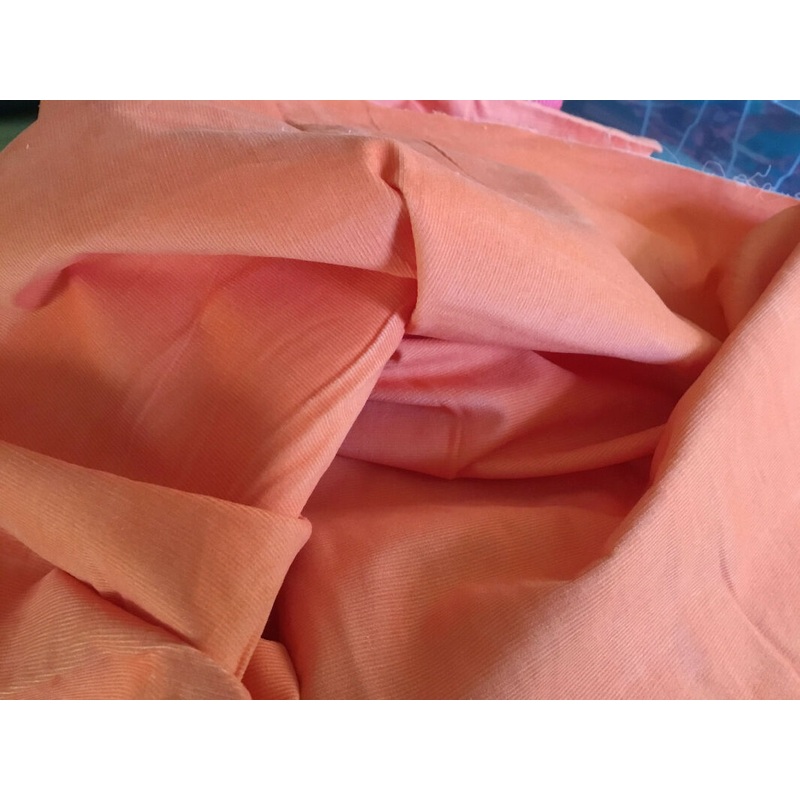 pin wale orange corduroy 2 yds +