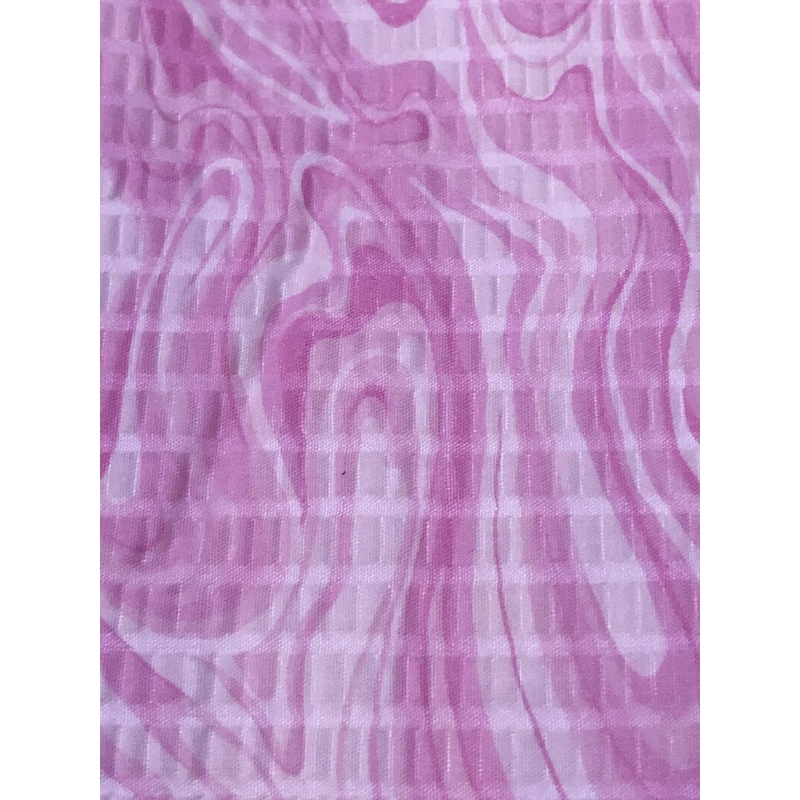 Seersucker Fabric Pink White