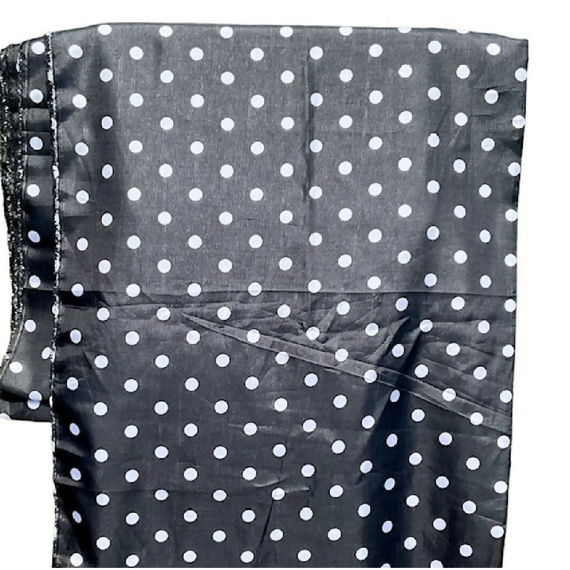 Silk Look Polka Dot Fabric - 8 1/4 Yds