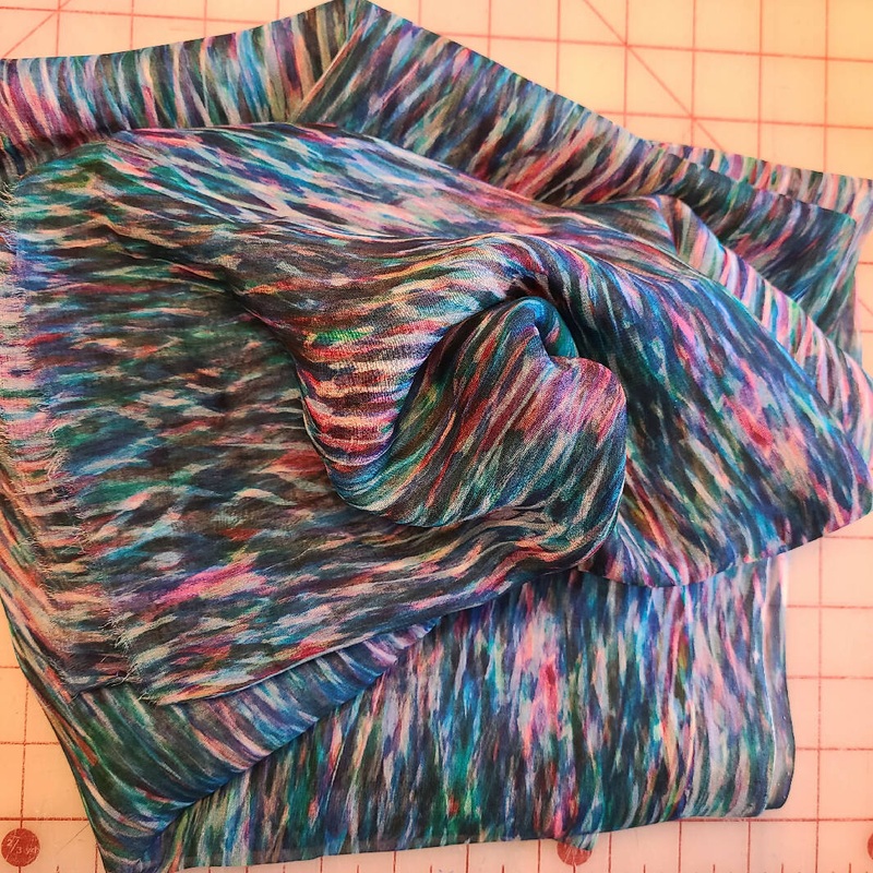 2 yards silk chiffon