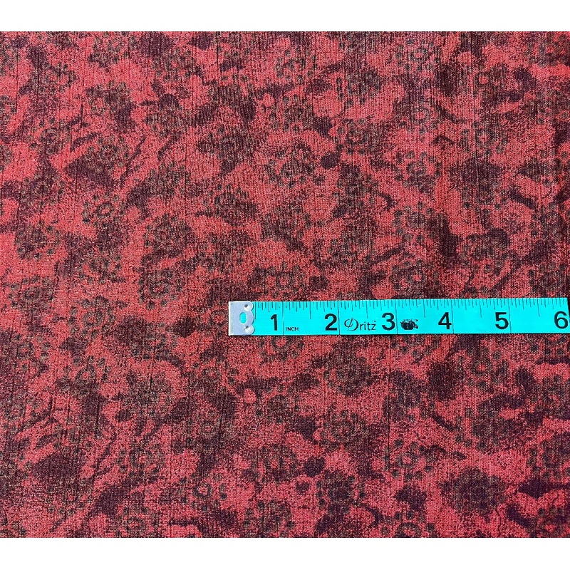 54 soft deep orange and brown drapey fabric