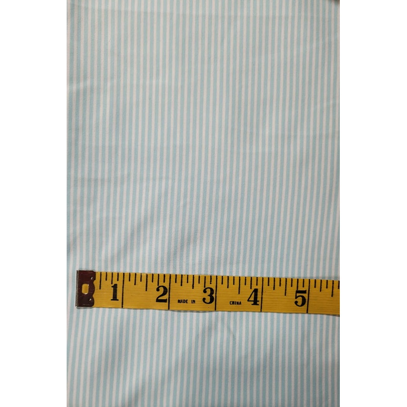 Blue/White Spandex Horizontal Stripe Knit - 2 yds