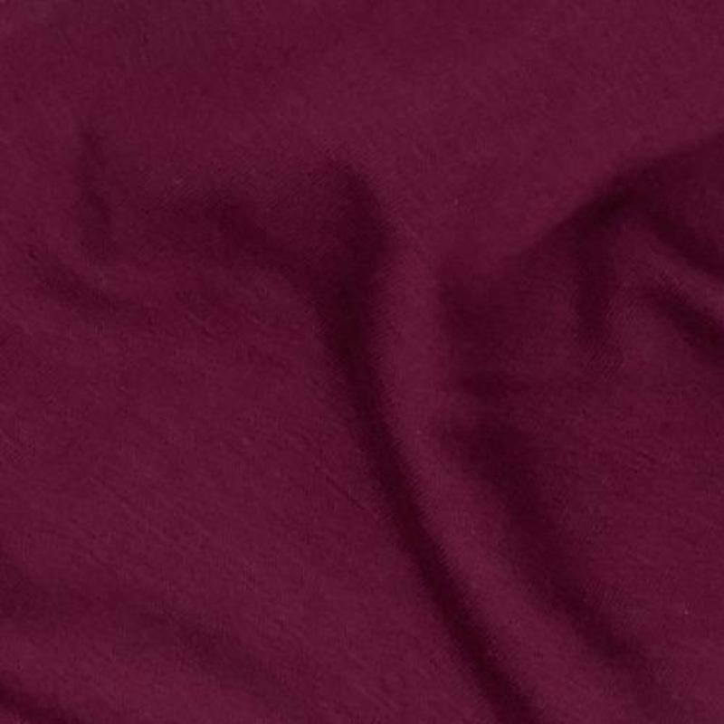 Burgundy Mock Bamboo Sweatshirt Fleece Knit