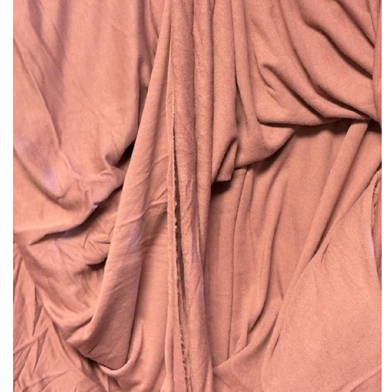 Dusty Rose Cotton Rayon Lightweight French Terry - 3 Yds 60" Wide
