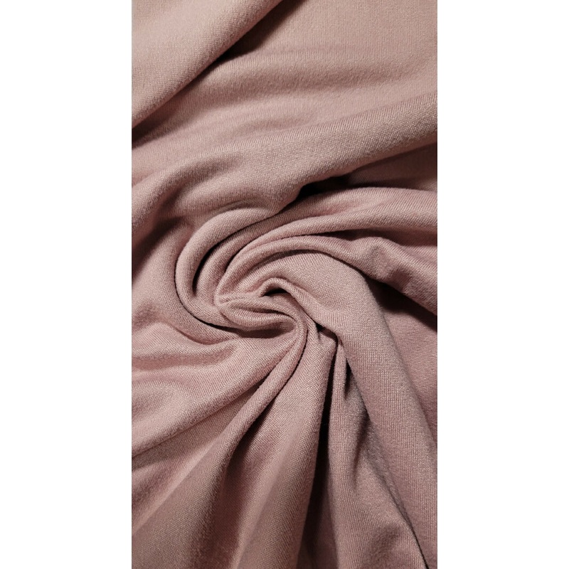 Dusty Rose Pink Double Brushed Knit 4 yds