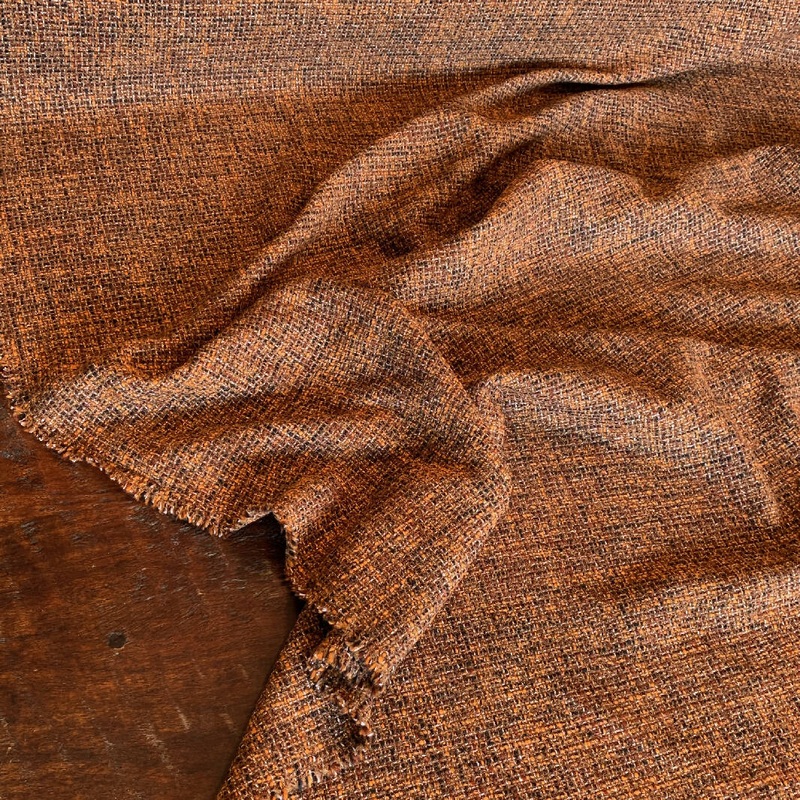 Ellen Tracy Rust/Brown Boucle - Yardage
