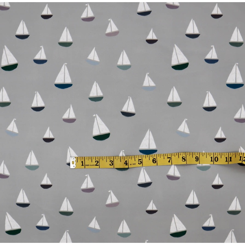 Gray Activewear Spandex Boat Print