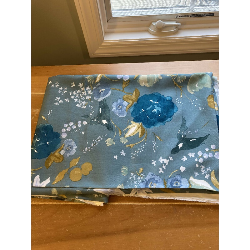 Nani Iro Fuccra Floral Soft Rayon Lycocell Teal