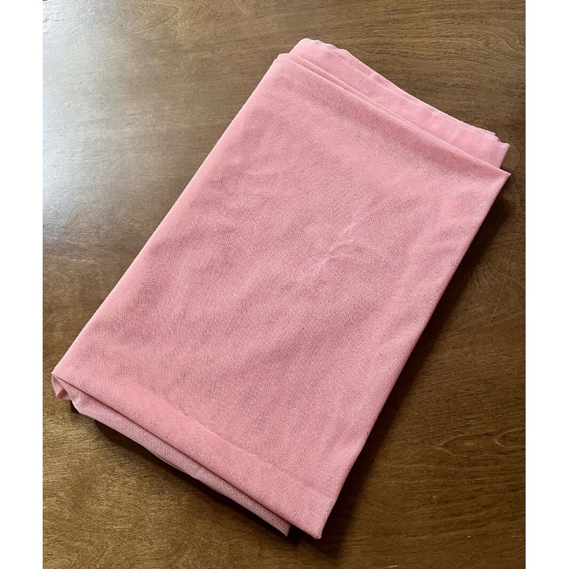 Nylon spandex stretch mesh rose pink