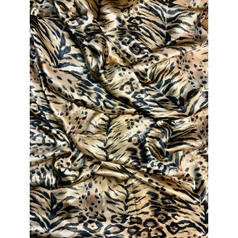 Poly Satin Animal Print - 2 2/3 yards