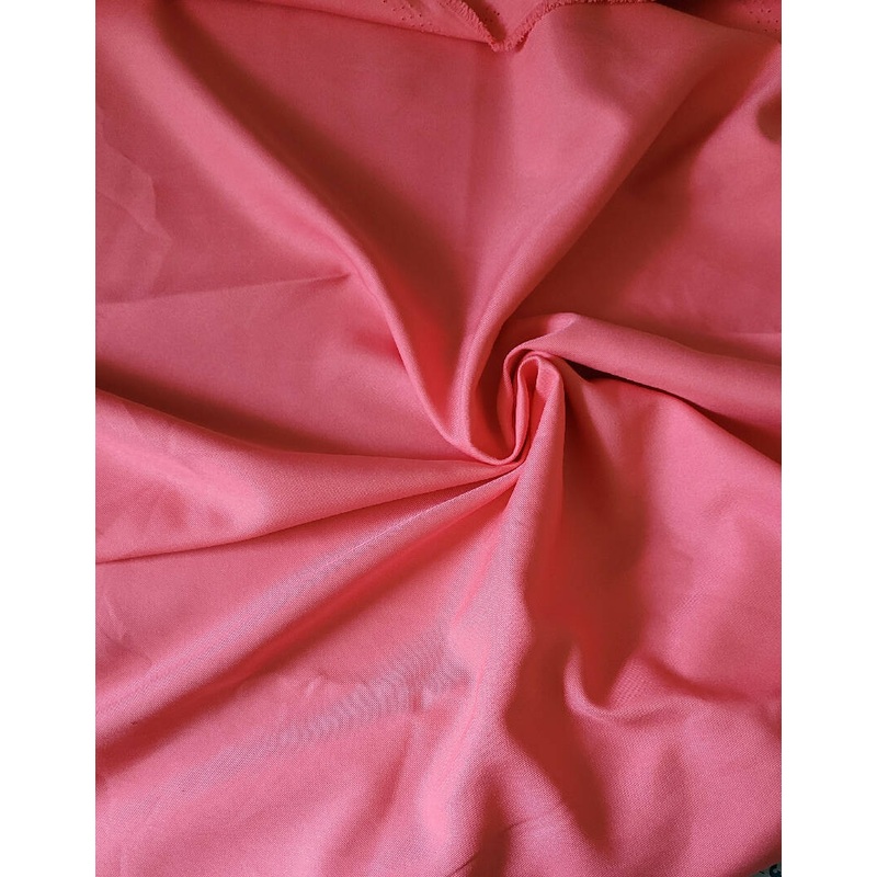Polyester Twill Fabric Solid Coral - 4 yards