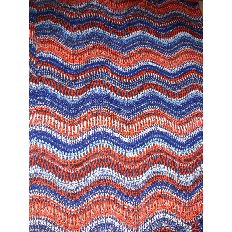 Red & Blue Waves - 3yds