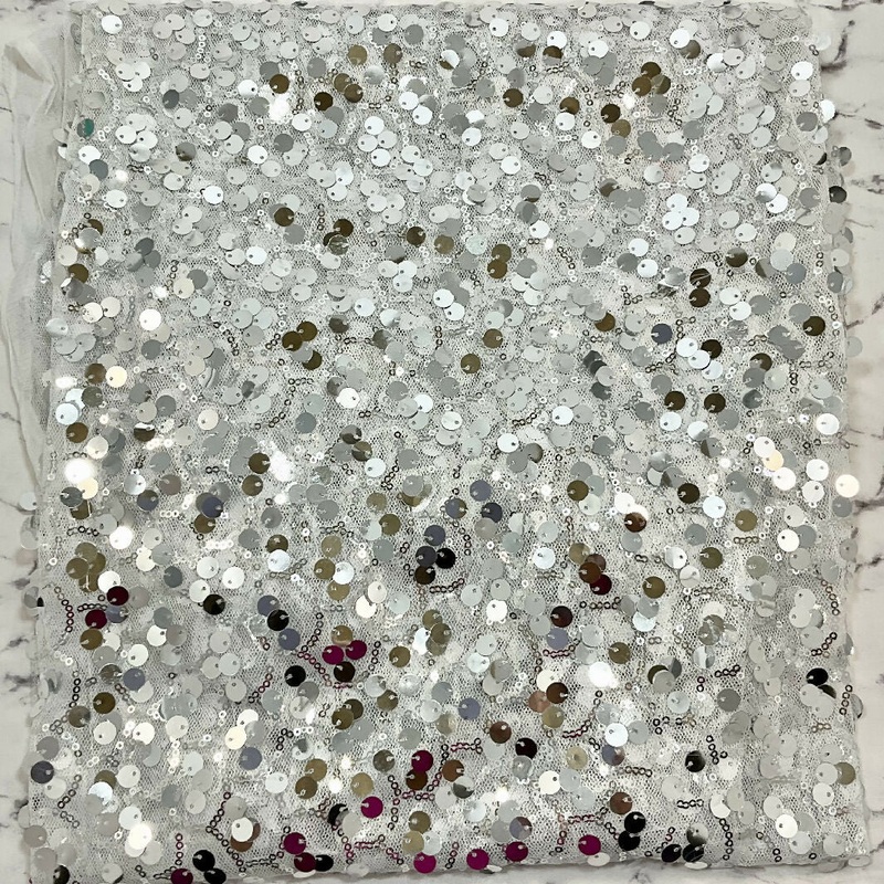 Sequin Net Fabric - 3/4 yds
