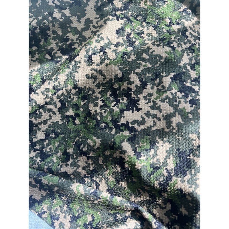 Stretchy Polyester Camo