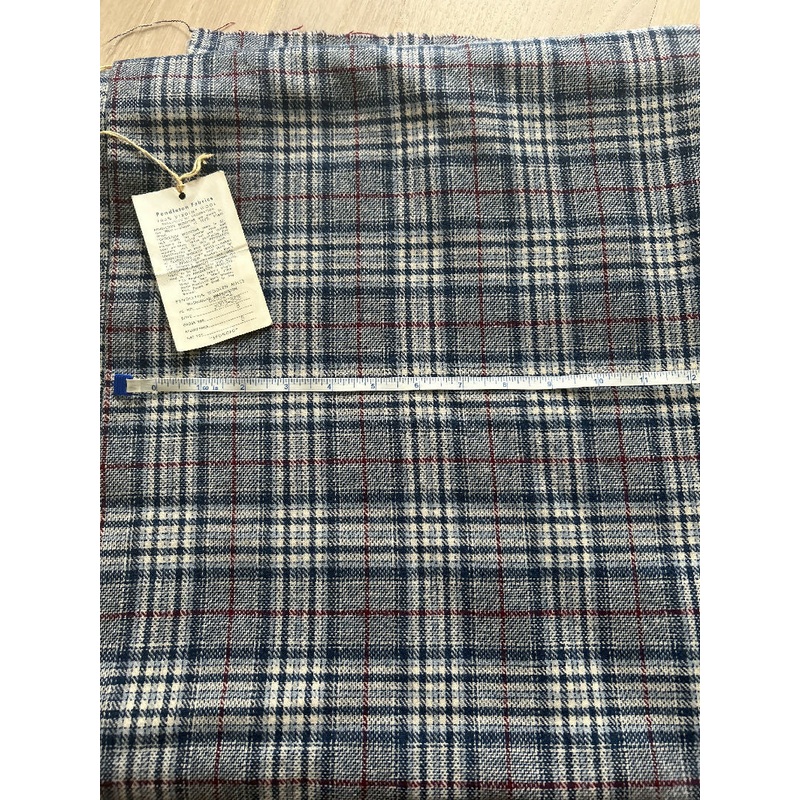 Vintage Pendleton plaid check Wool 8yds 60w