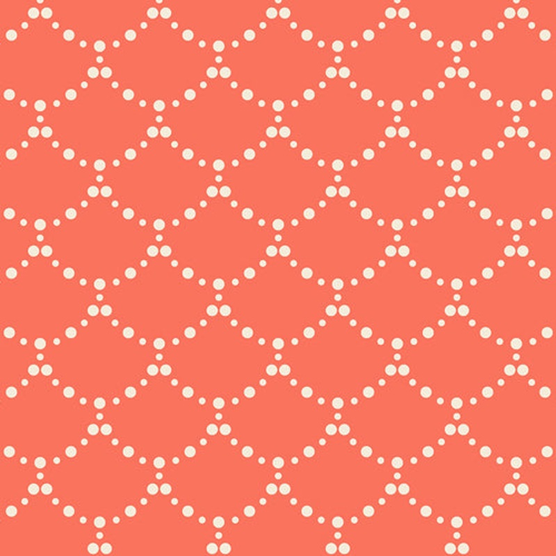 Art Gallery Fabrics JERSEY KNIT Millie Fleur Knit Ripple Coral K-21351