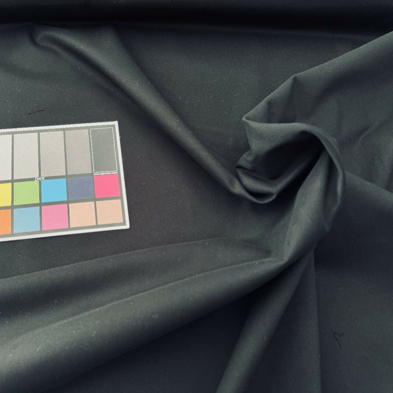 Black Cotton-Lycra Blend Woven - Yardage