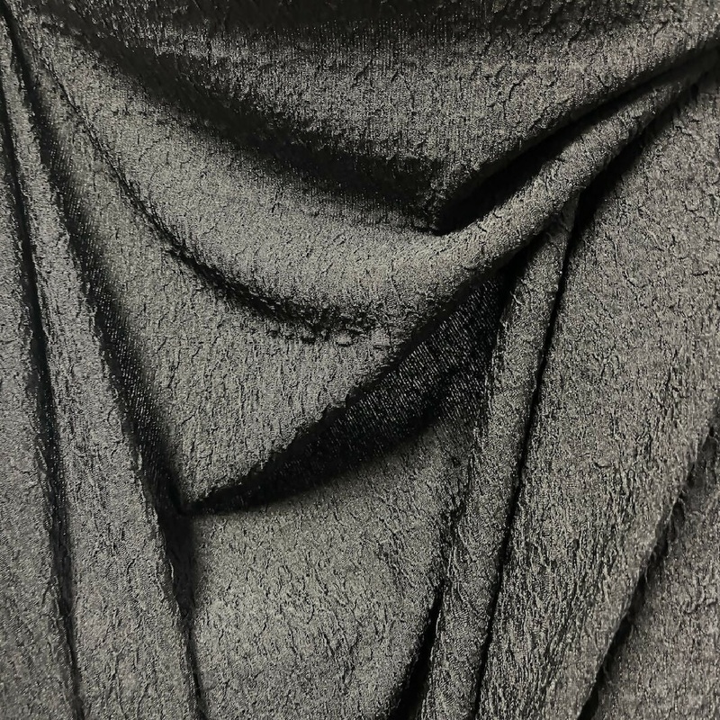 Black Synthetic Fukuro Knit - Yardage