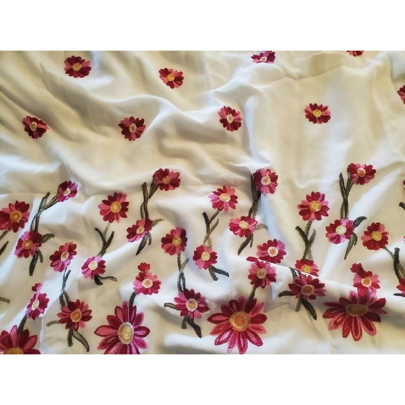 Embrodiered Boarder Print - 2 yards
