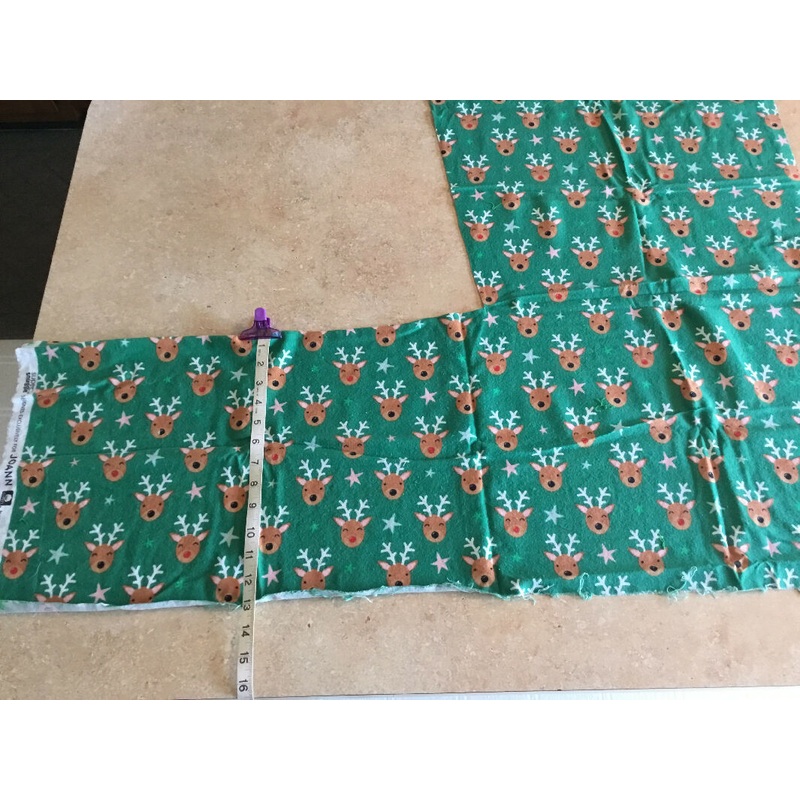 Green reindeer flannel