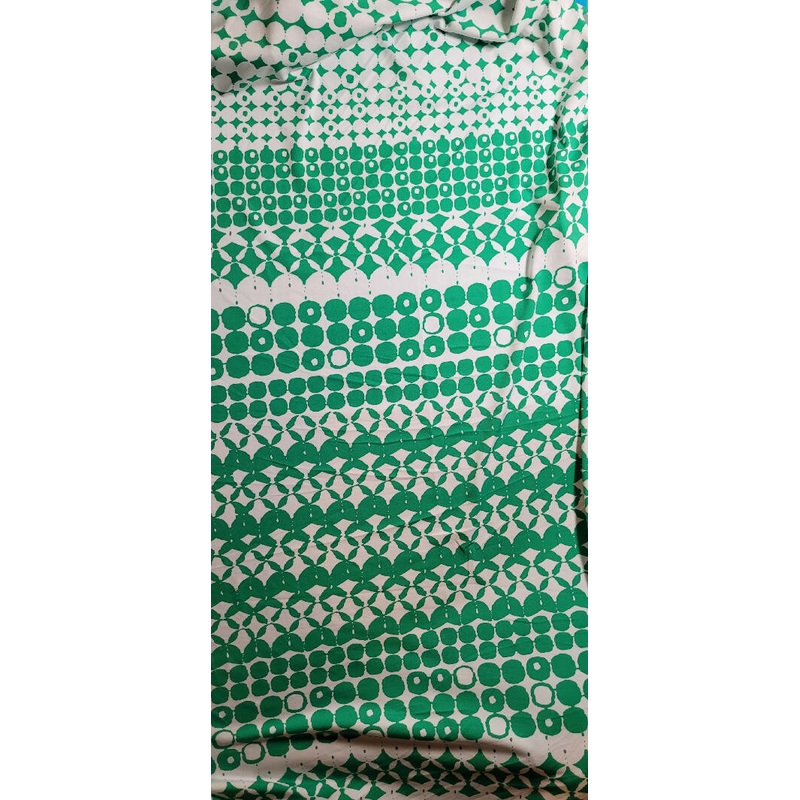 Green/White Polyester/Lycra Abstract Dots Print ITY Knit - 4 yards