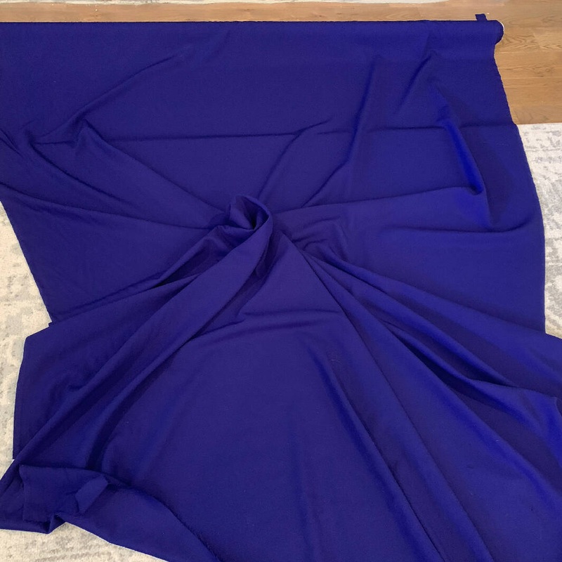 Royal Blue Wool Gaberdine - Yardage