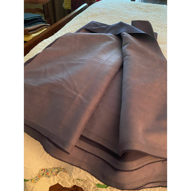 Suede to match Purple doubleknit