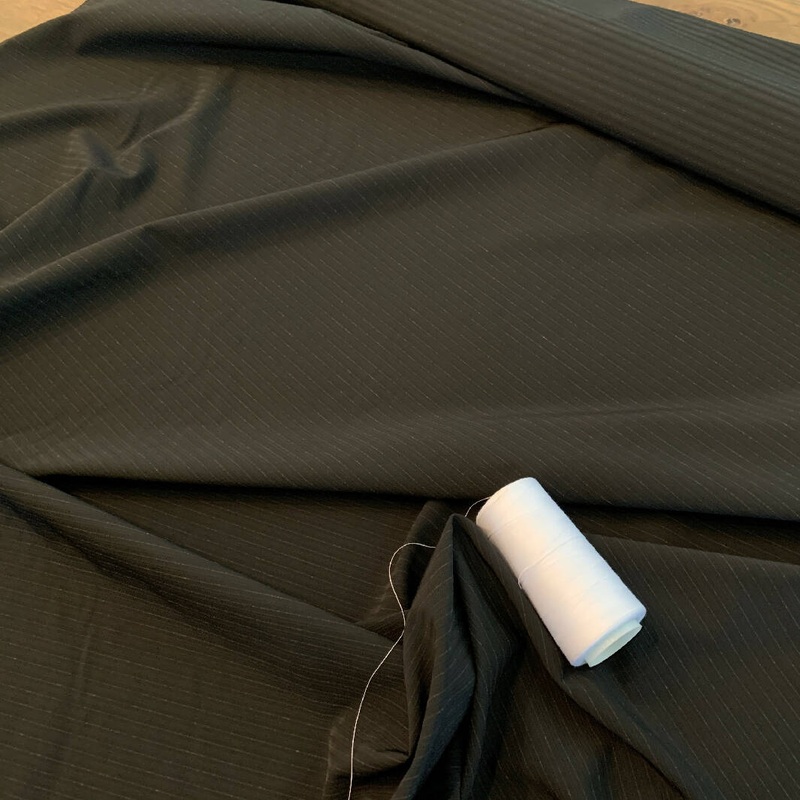 Tahari Black with Pinstripes - Yardage