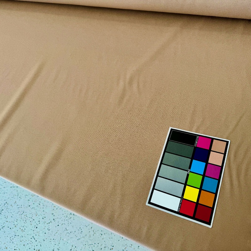 Tan Wool-Synthetic Blend Woven - Yardage