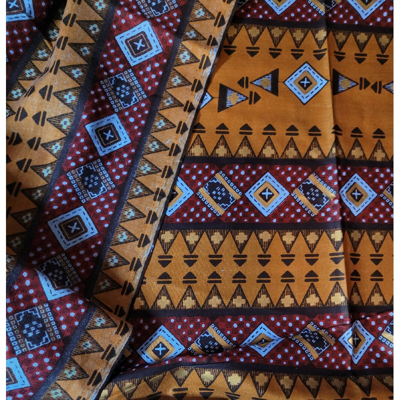 Vintage African print /Ankara fabric 4 1/4 yds